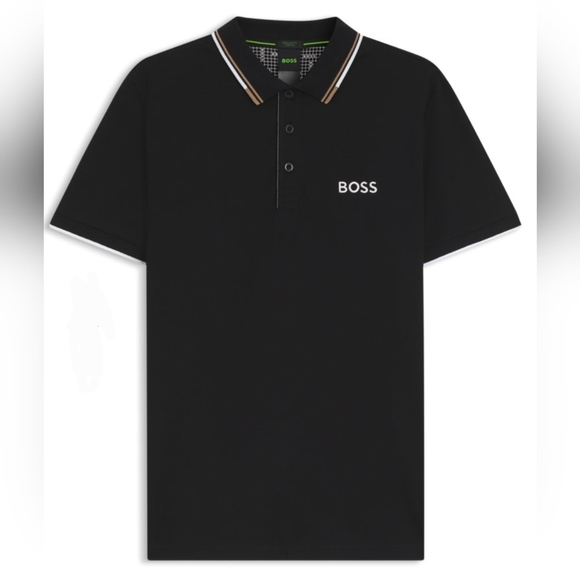 Hugo Boss Other - Hugo Boss Polo Classic Black Paddry Pro Luxury Shirt XL